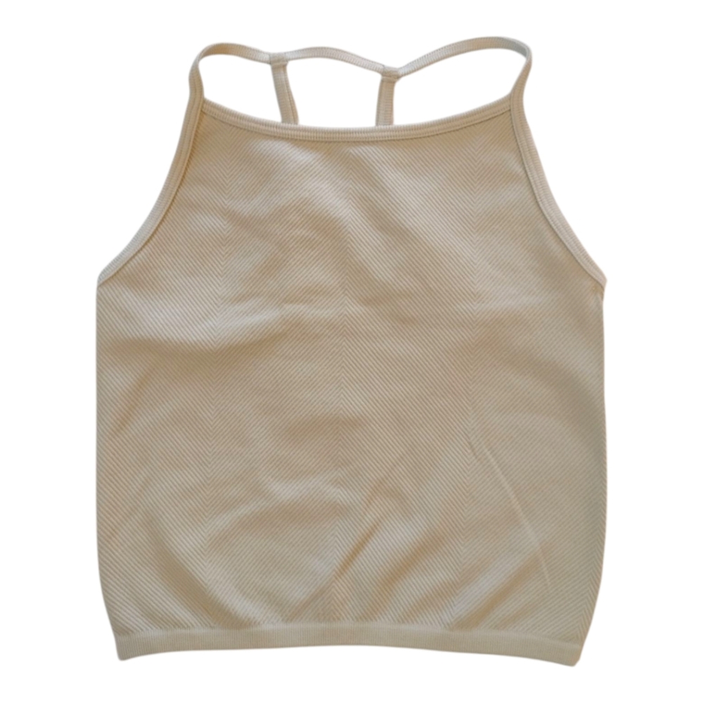 Mono B Ribbed Crop Cami Top S/M/L